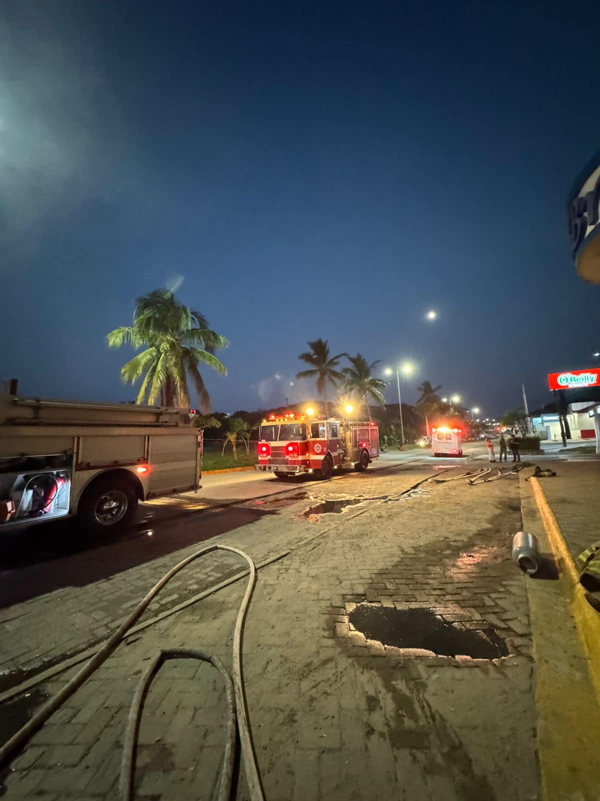 Unidades de emergencia en el sitio