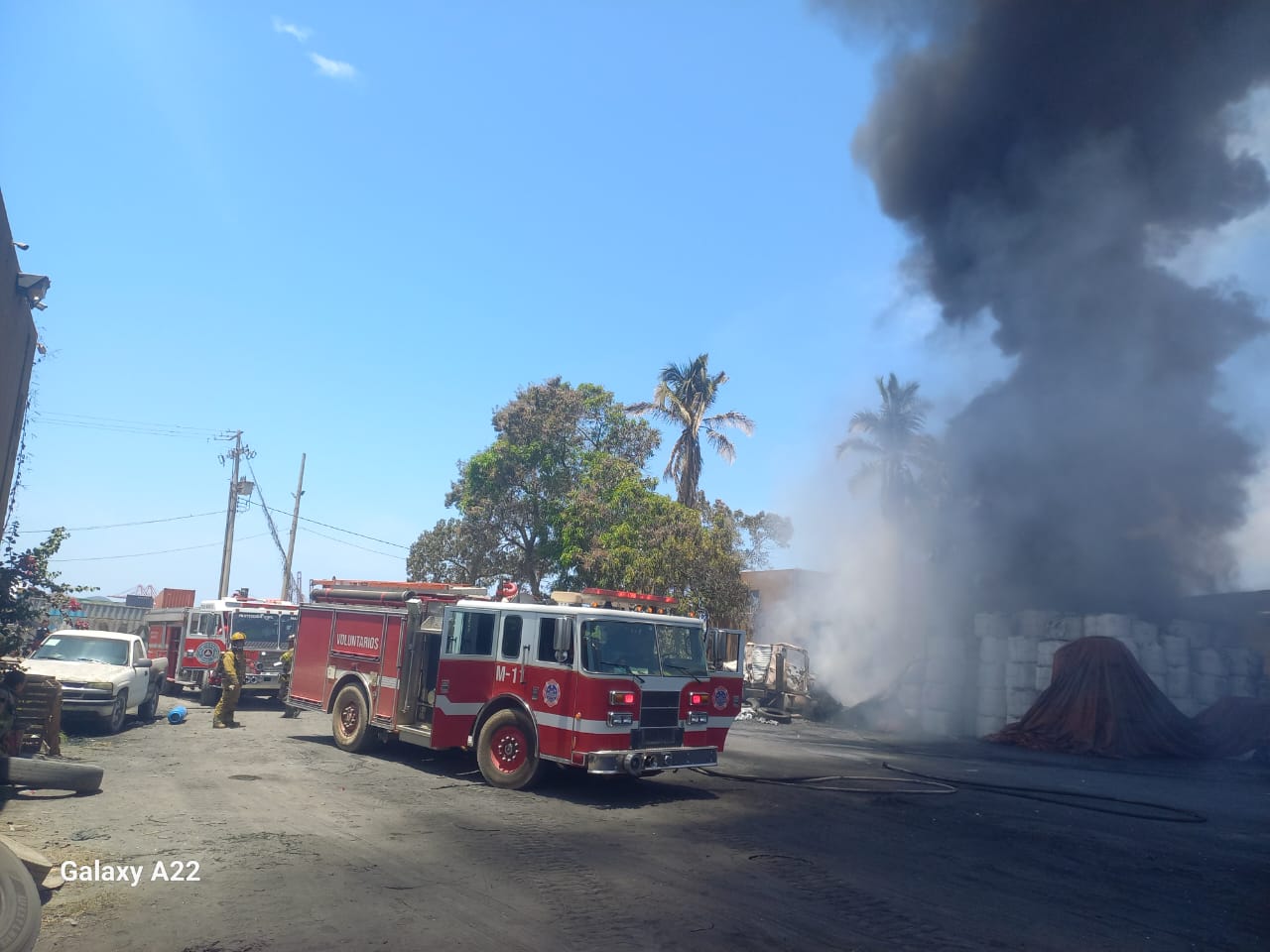 Incendio en bodega del Parque Industrial