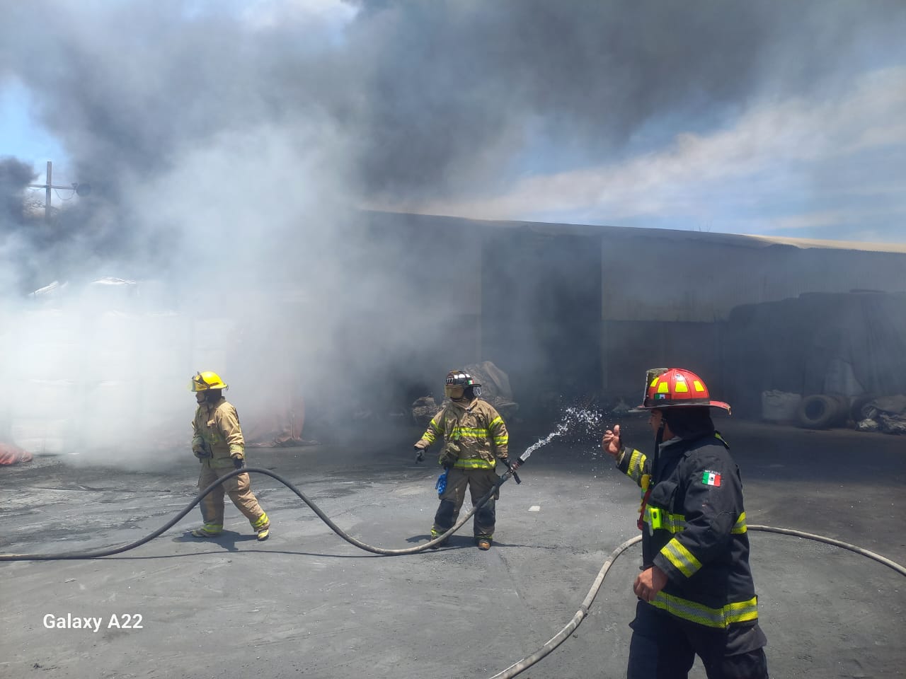 Combate del incendio